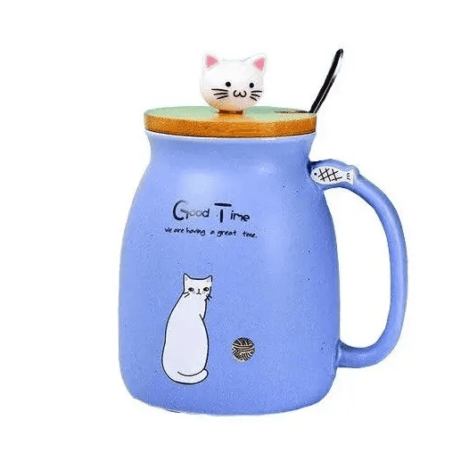 Cat Mug With Lid