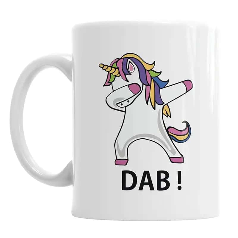 Unicorn Mug Dabbing