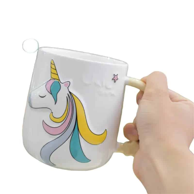 Christmas Mugs Unicorn Porcelain