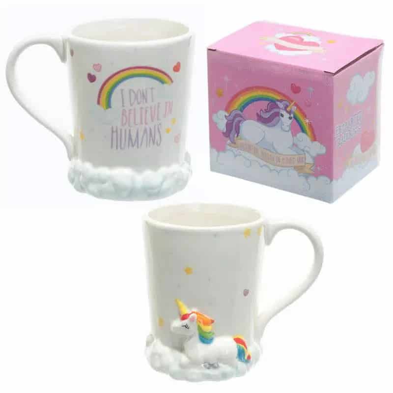 Christmas Mugs Unicorn Relief