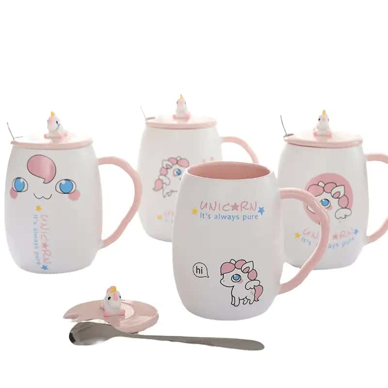 Unique Mugs Unicorn Drawing