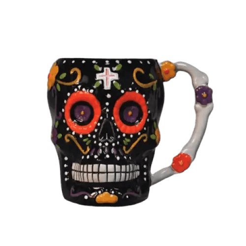 Unique Mugs Mexican Skull