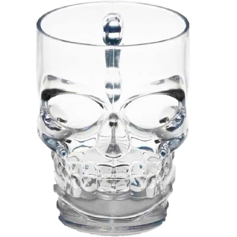 Unique Mugs Skull Glass