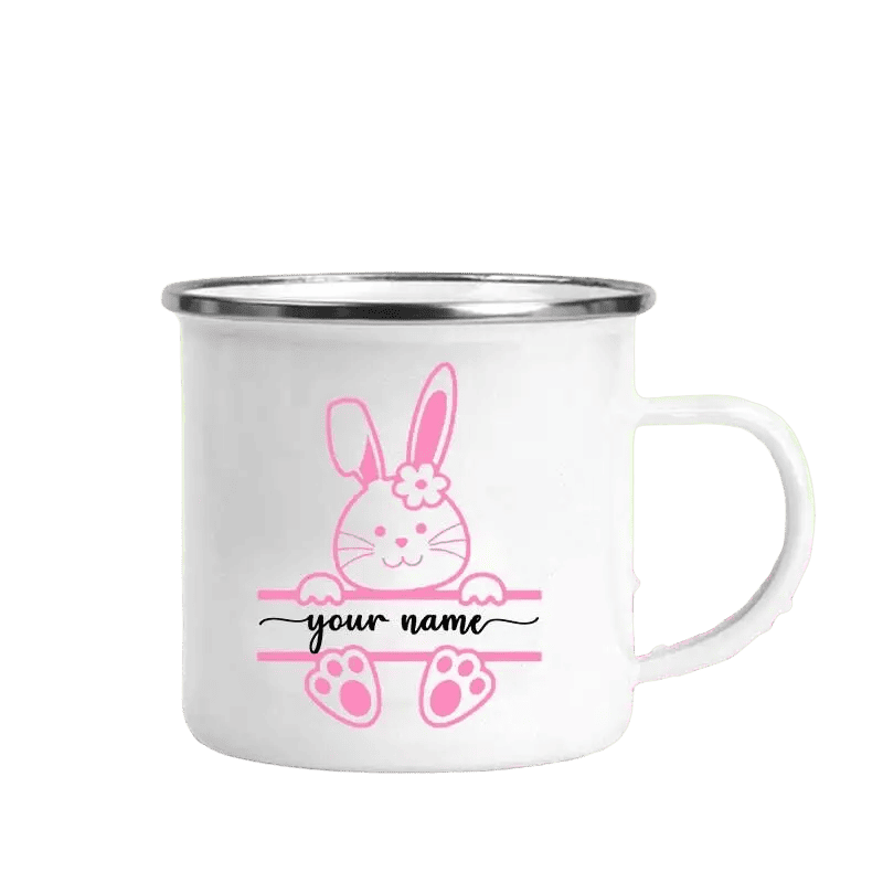 Personalized Mugs Enameled Rabbit