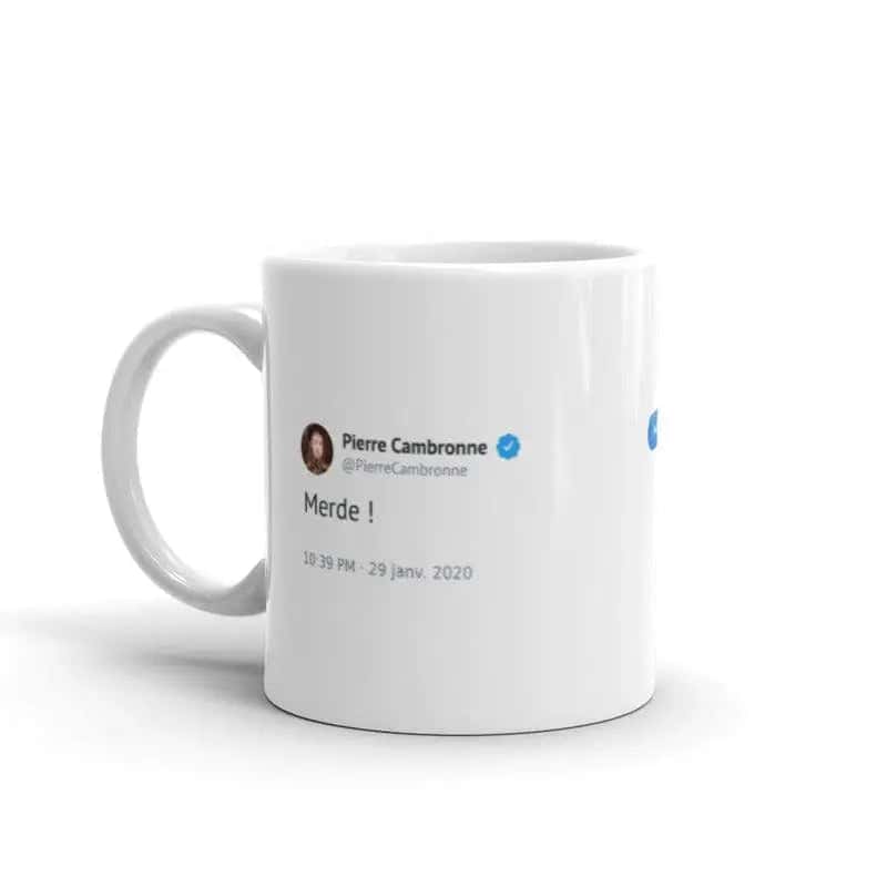 Unique Mugs Tweet Cambronne "Shit"