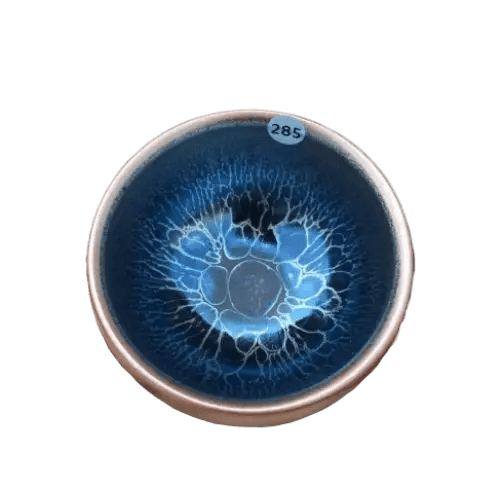 Japanese Tea Cups Blue Tenmoku