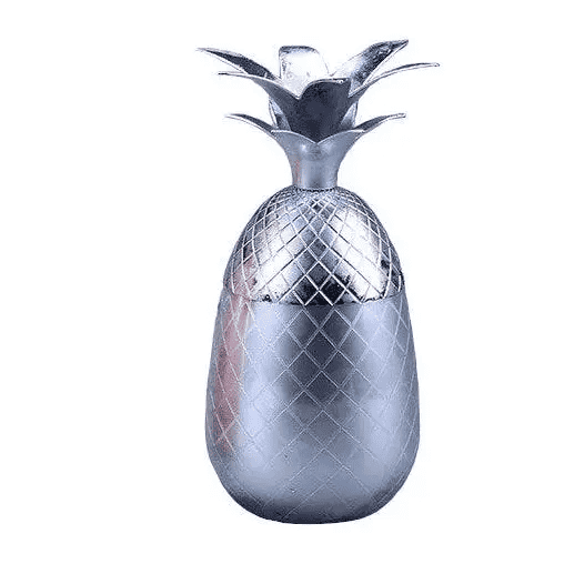 Cocktail Glasses Silver Pineapple